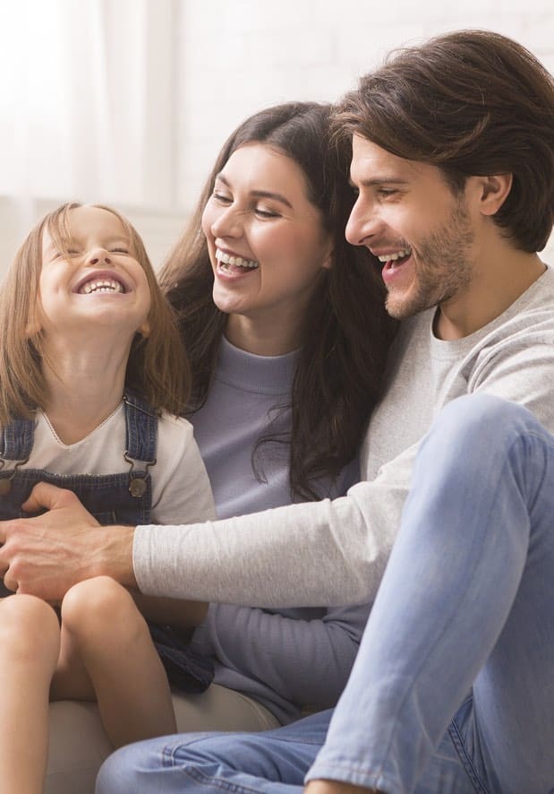 happy parents and their child photo